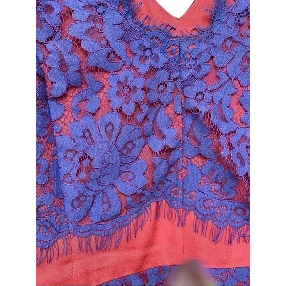 Madison Marcus | Lace | Color-block | Dress | Size: S - Picture 7 of 14